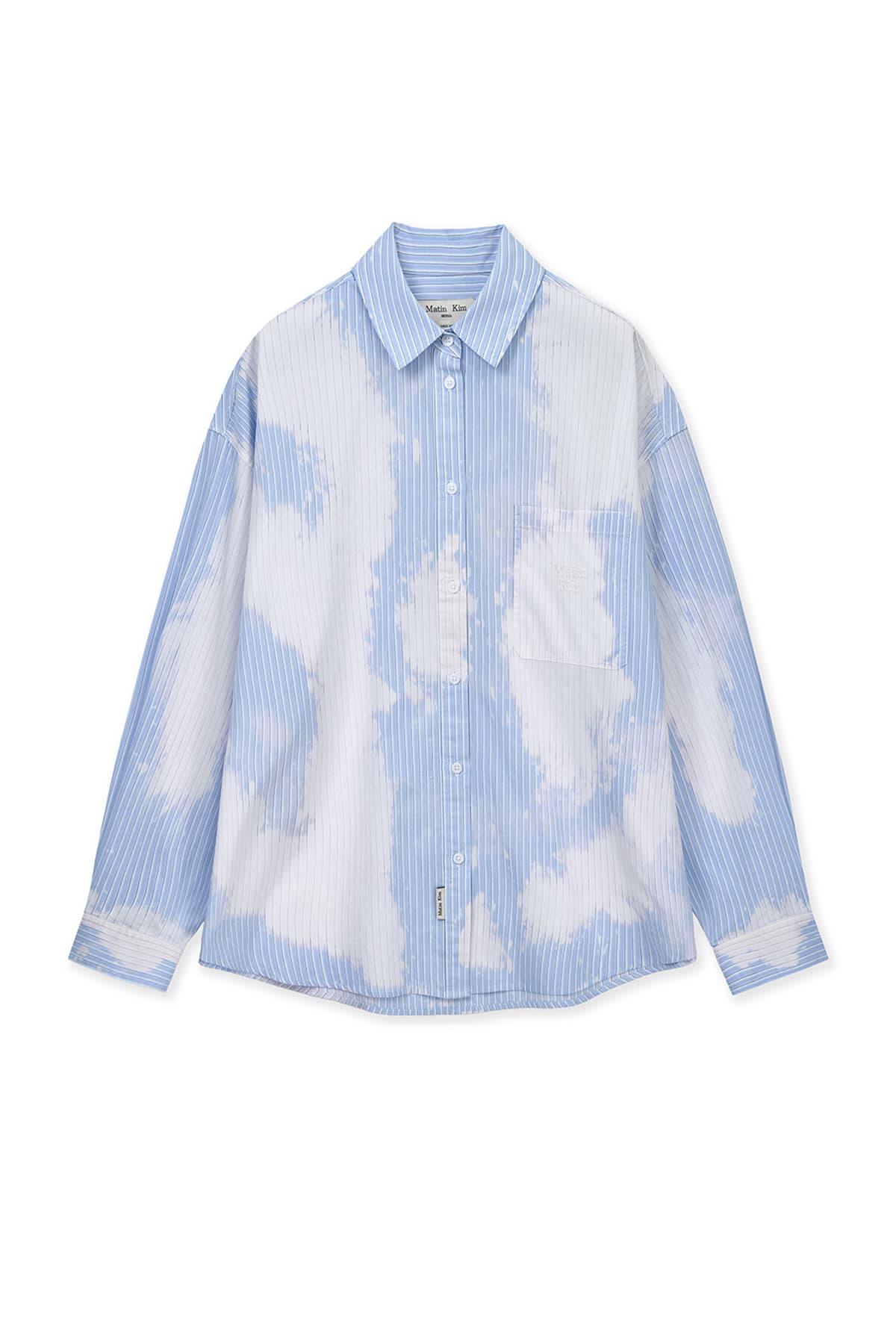 EMBROIDERY SMALL LOGO SHIRT IN LIGHT BLUE