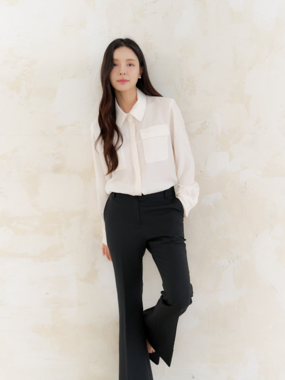 Big-Pocket Blouse / Ivory(3color)