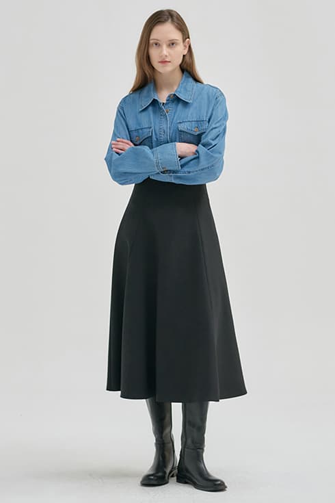 24FN high waist full skirt [2colors]