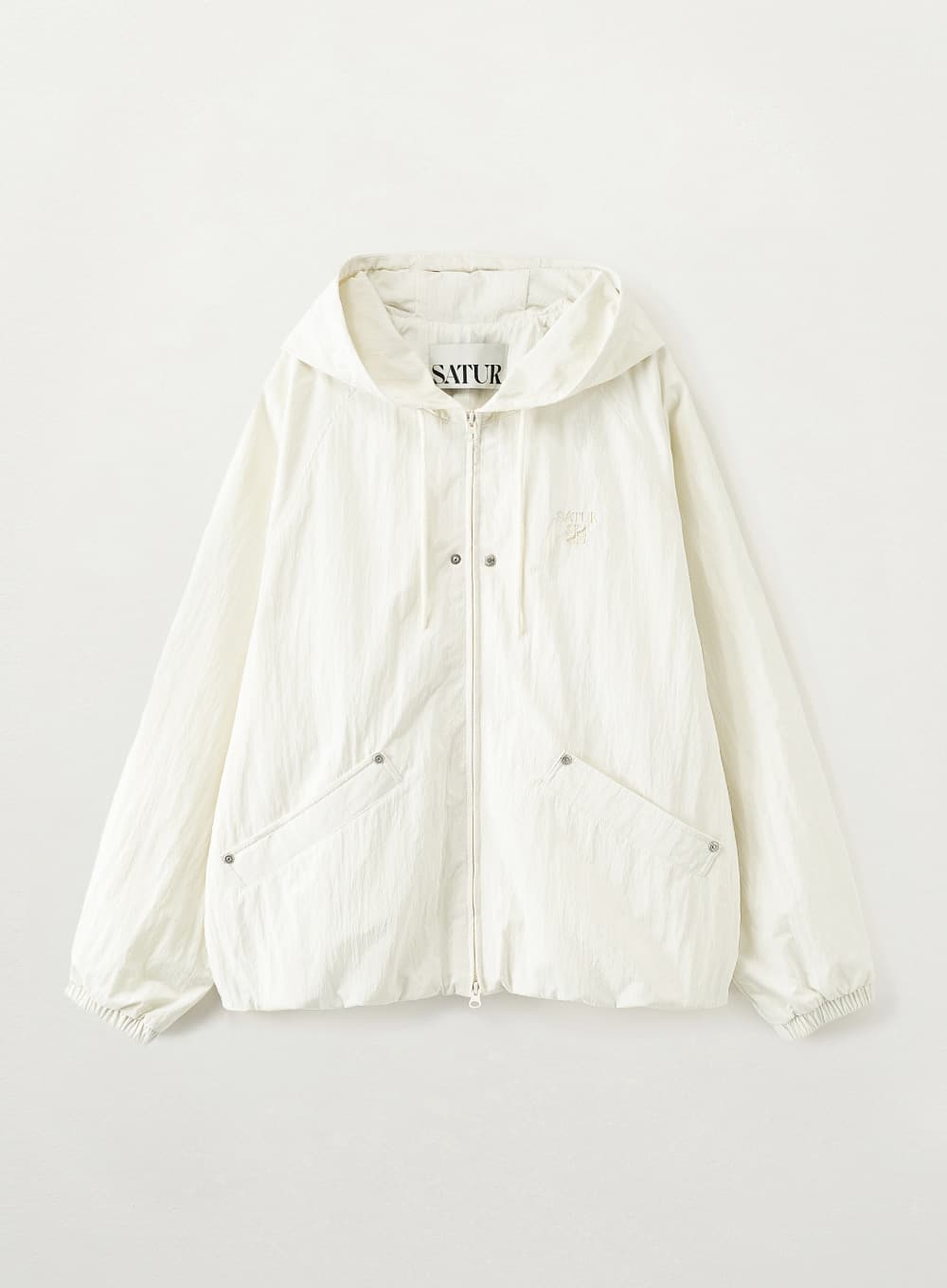 Light Weight Hood Jacket - Cream