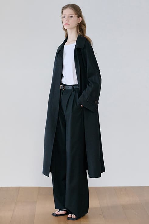 25SN vintage mac trench coat [BK]