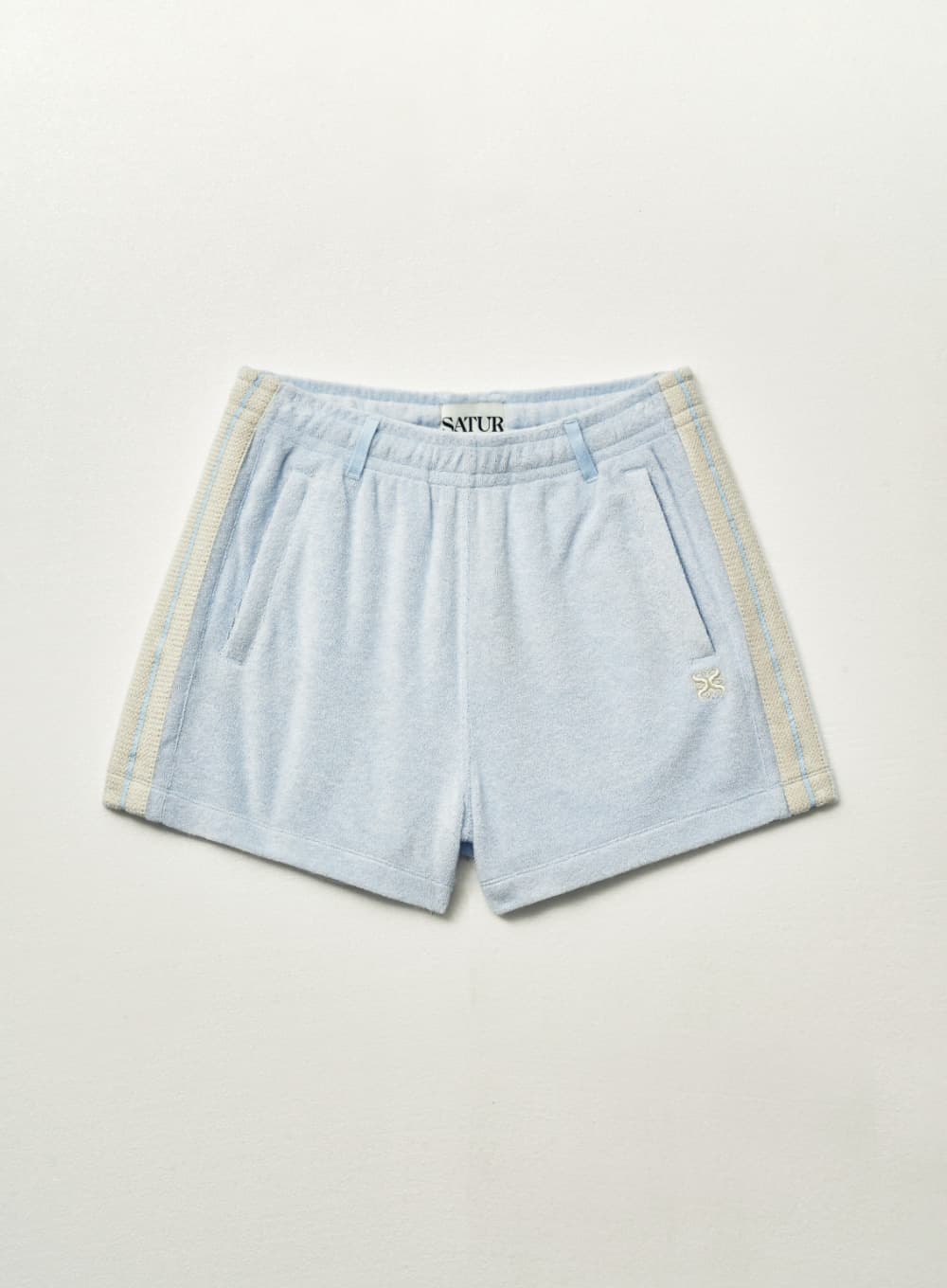(W) Lawton Terry Shorts - Sky Blue