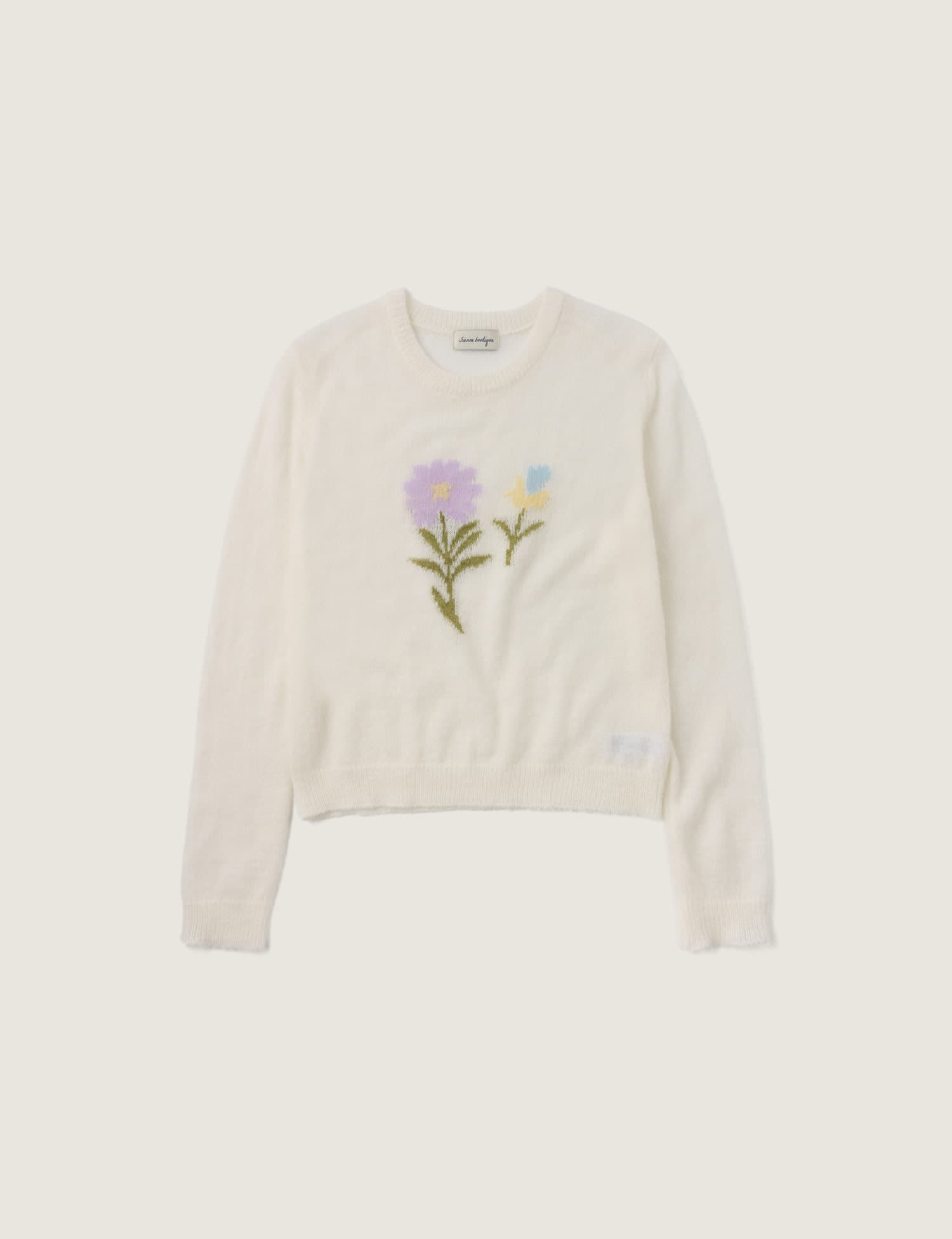 Daisy Flower Knit (Ivory)