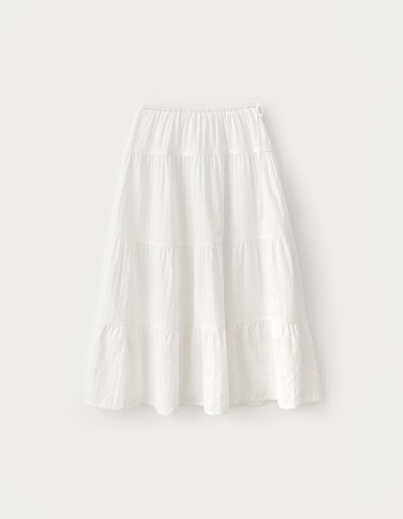 5.22 출고 Ette Shirring Long Skirt - Ivory