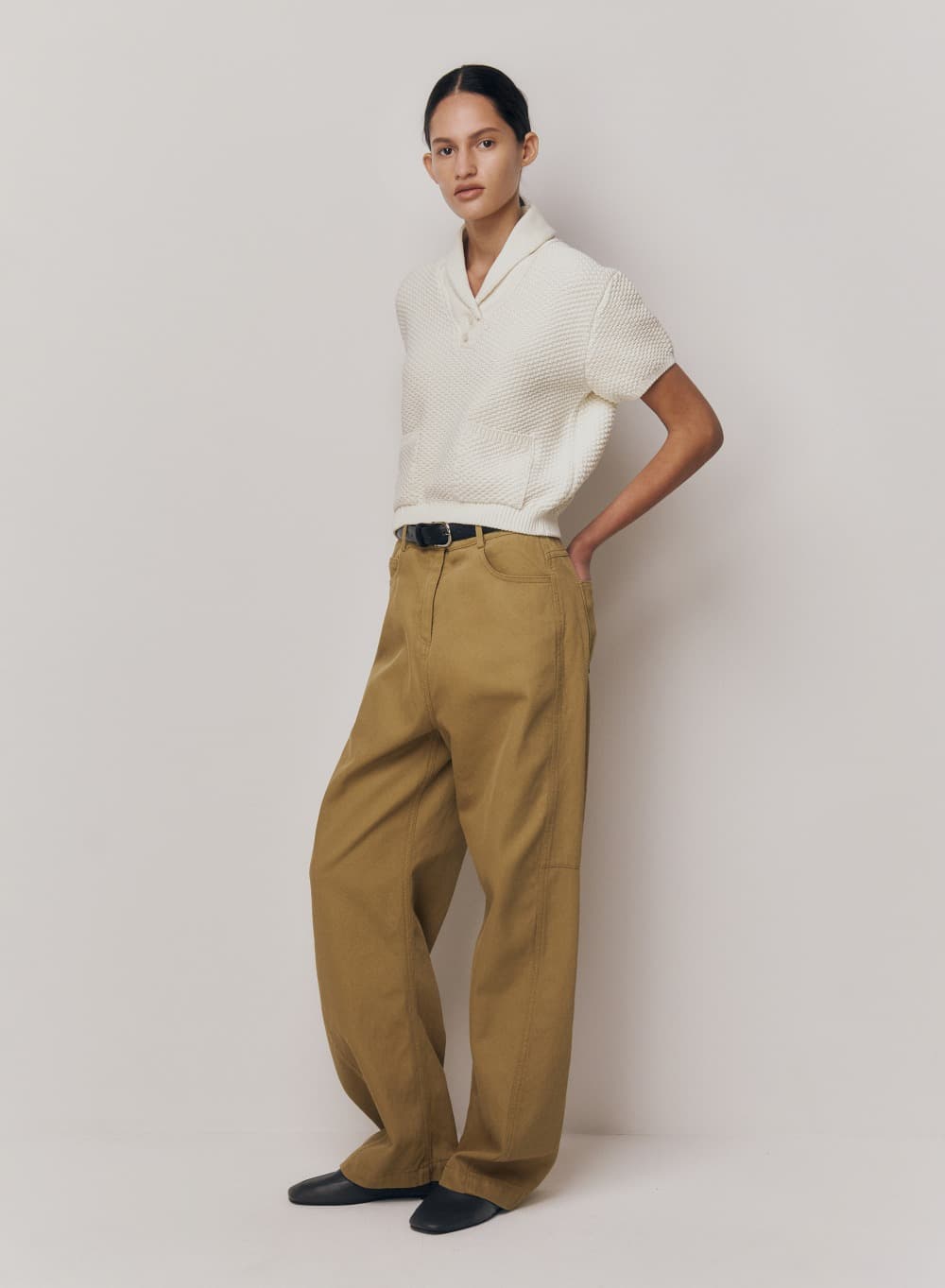 Gaius Cotton Pants Caramel