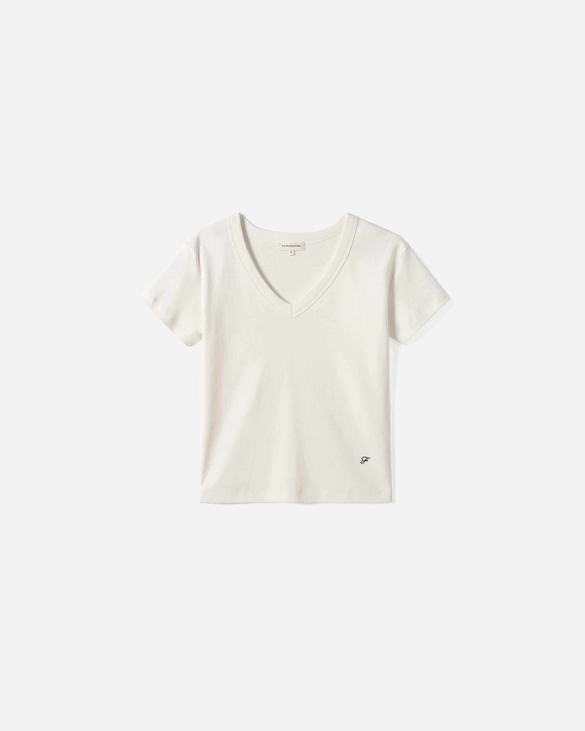 Fleu Cotton V-neck T-shirt