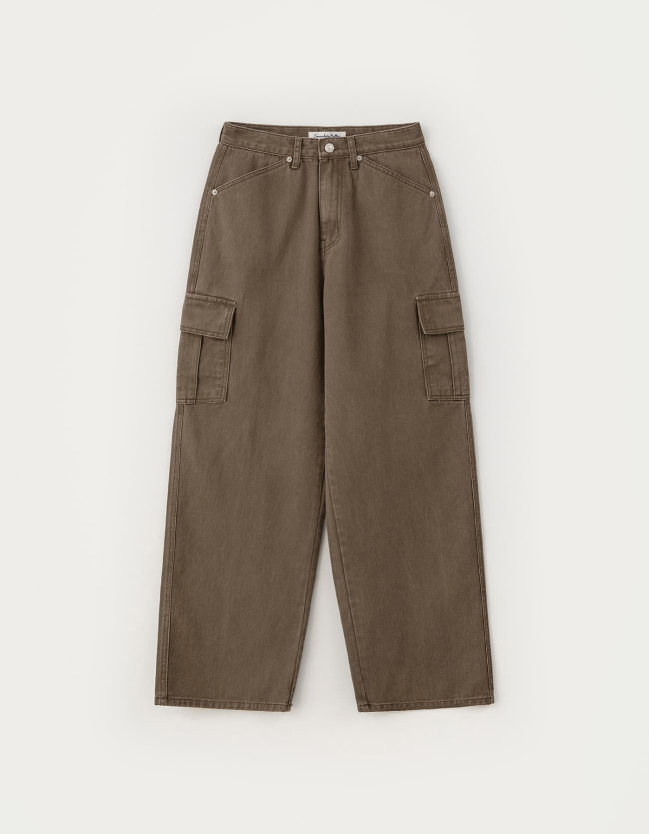 Jackie Cargo Washed Pants - Brown