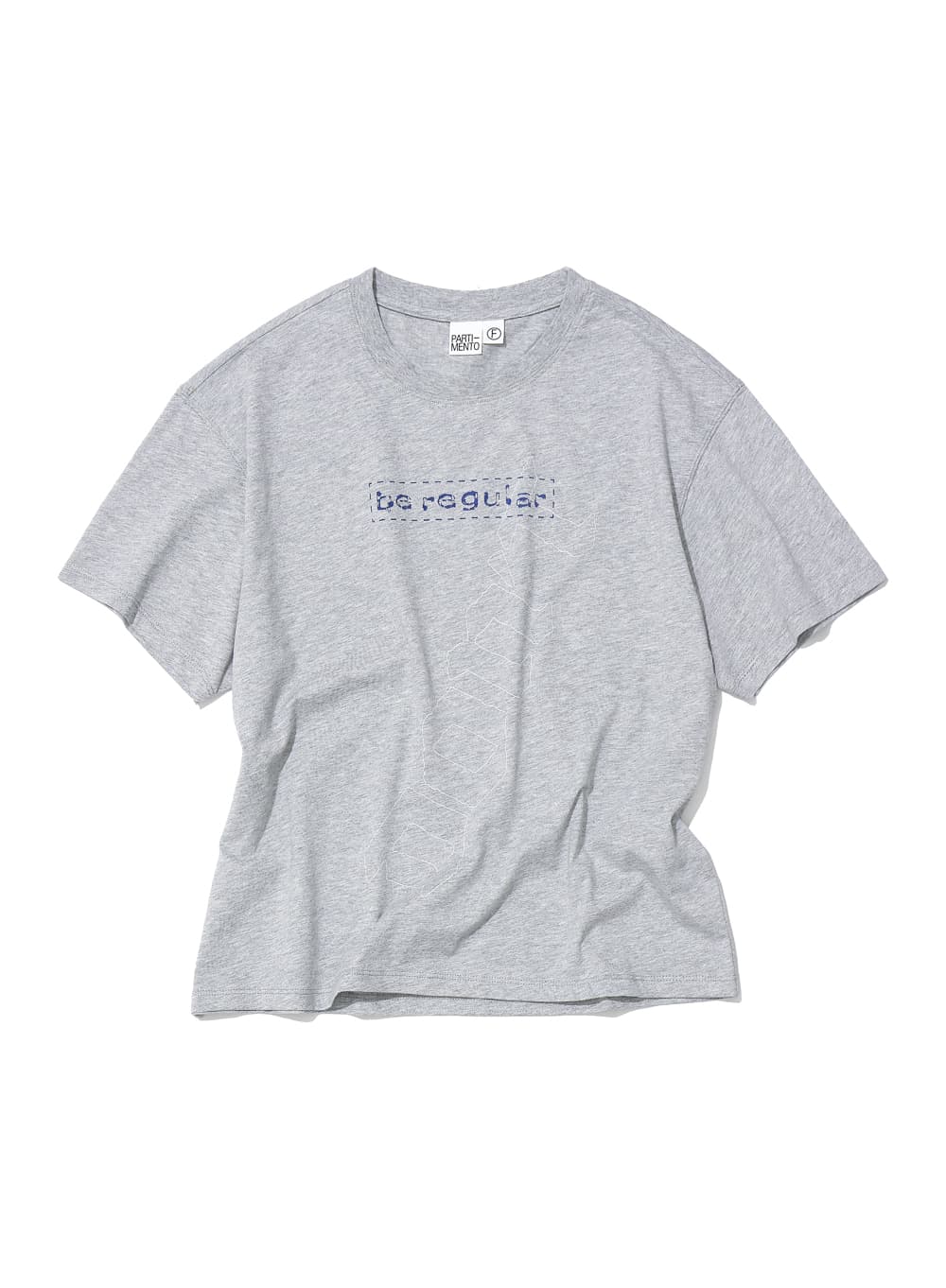 DBR PRINT REGULAR TEE_MELANGE