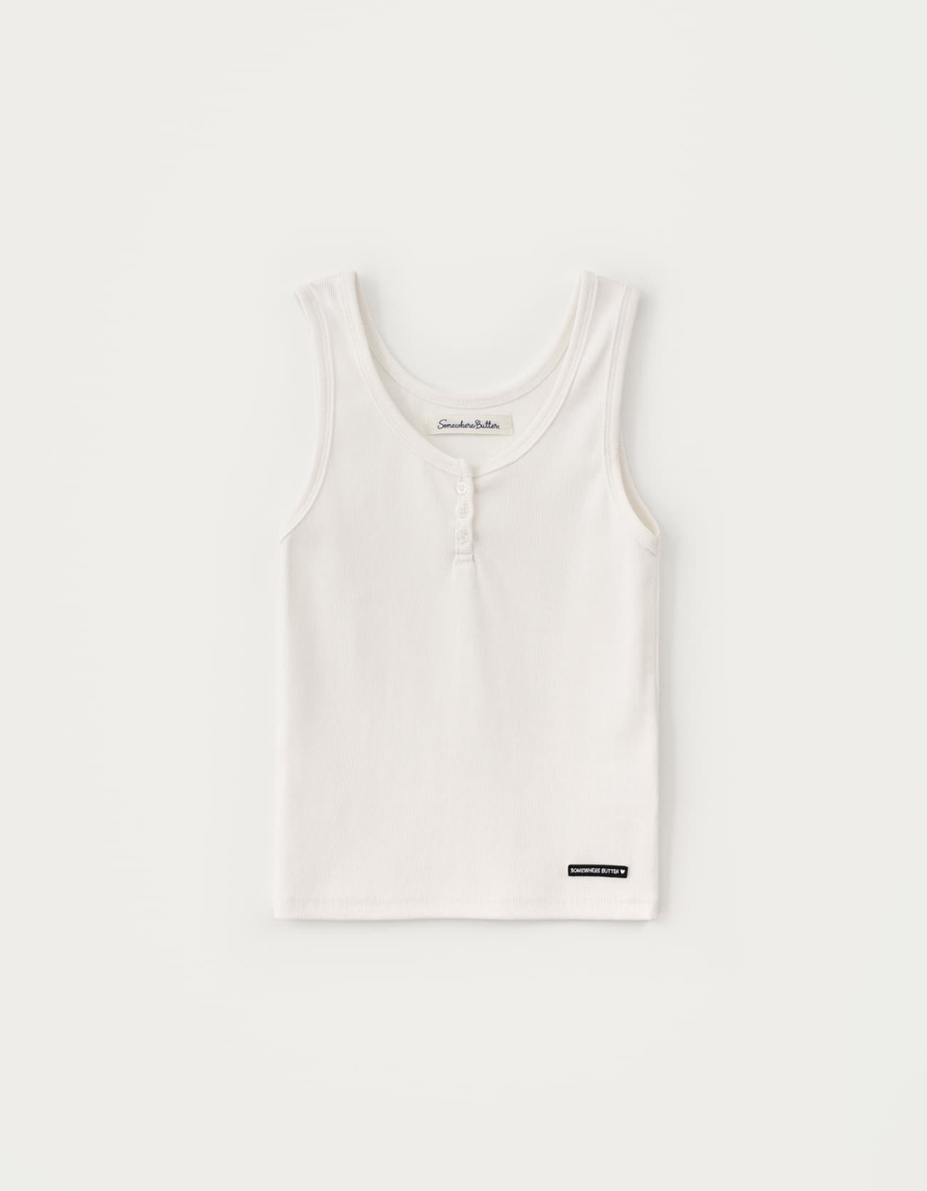 Wappen Button Sleeveless - Ivory