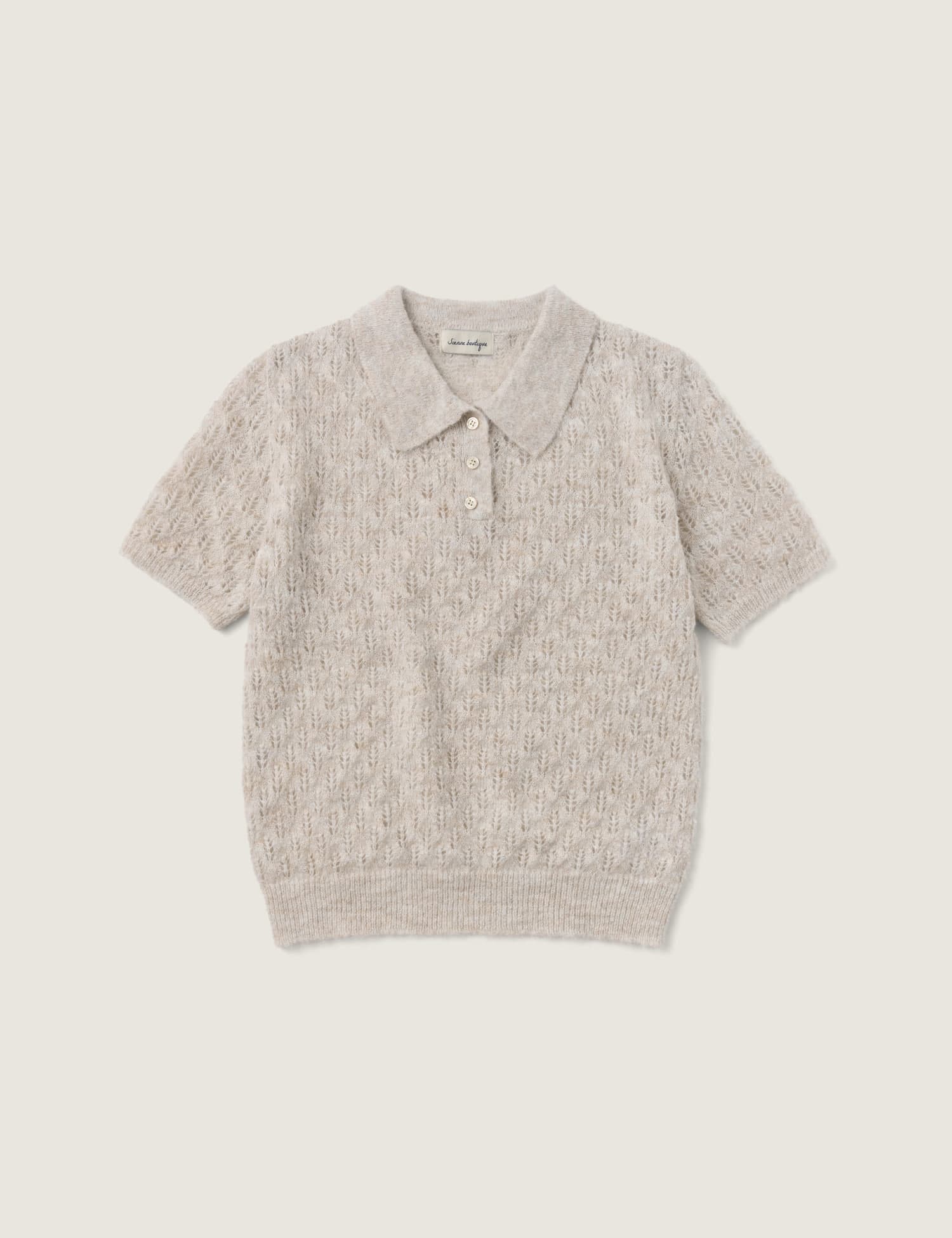 Casa Collar Knit (Oat milk)