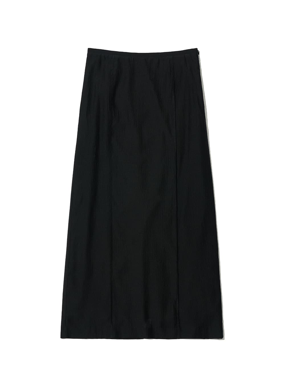 SHEER LAYERED MAXI SKIRT_BLACK