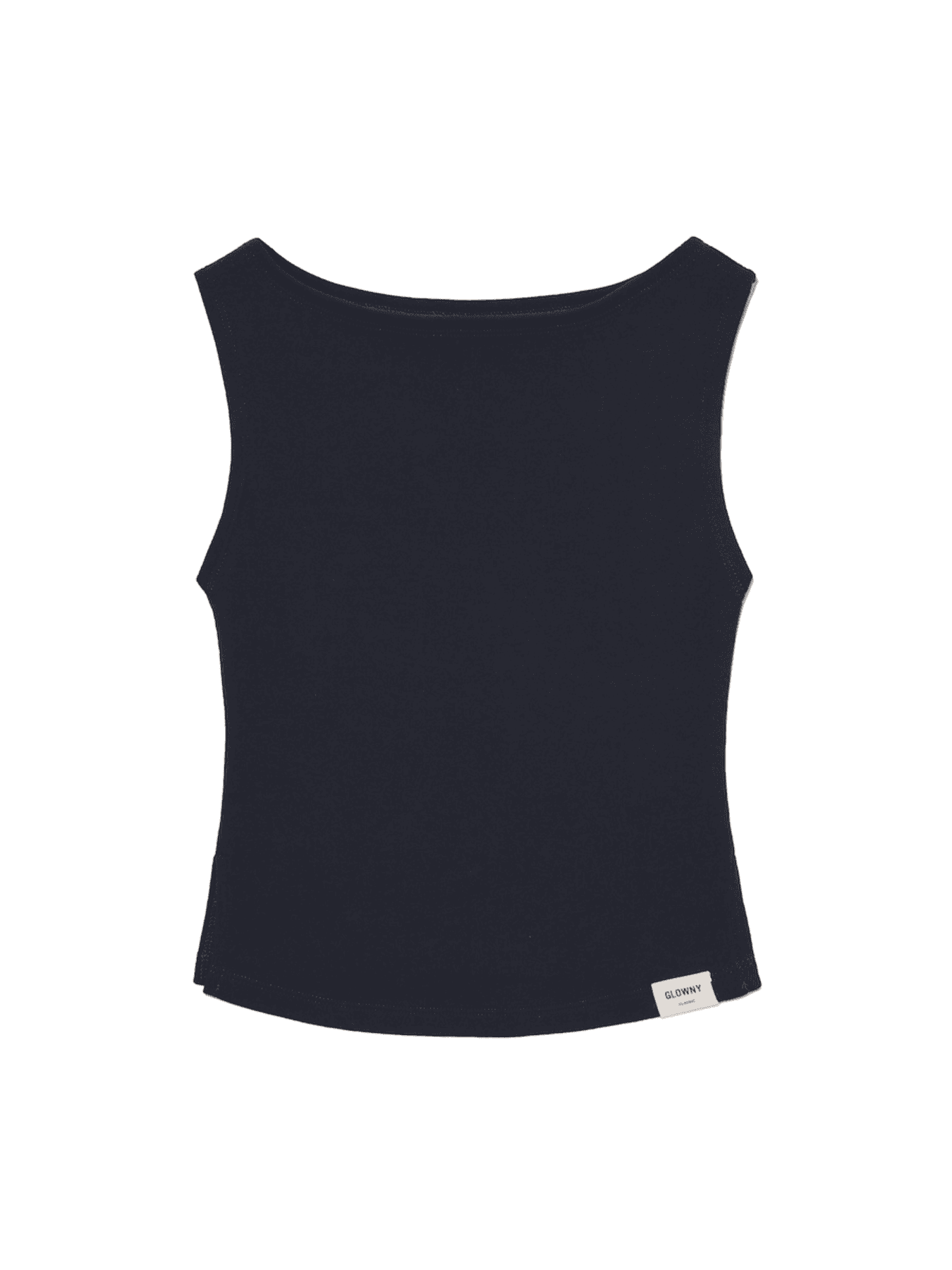 G SLIT SLEEVELESS TOP (NAVY)