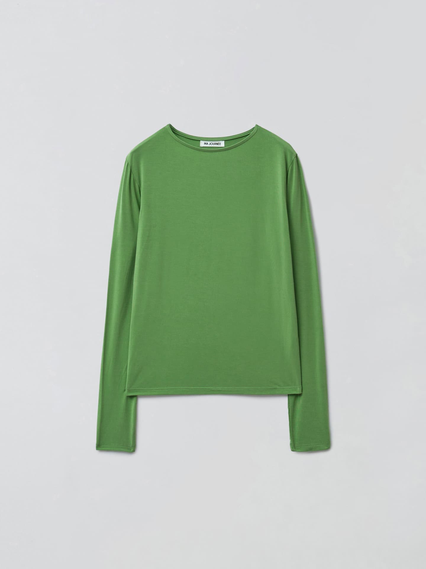 BASIC BOAT NECK TOP_GREEN