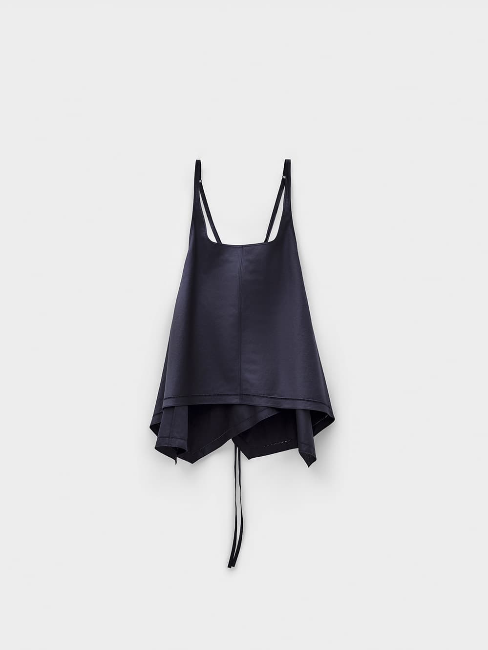 Flared Sleeveless Top_Navy