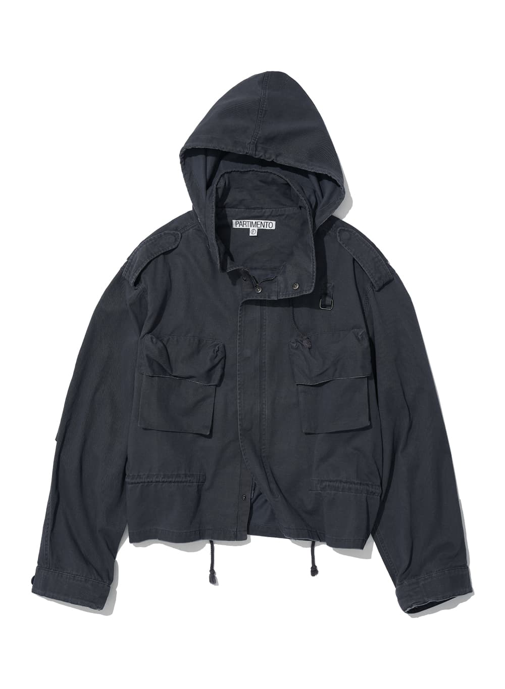 WASHED CROP M65 FIELD JACKET_CHARCOAL