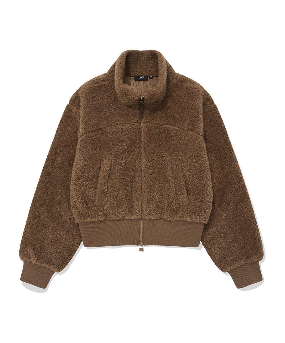 우먼 쉐르파 집업 자켓 Brown