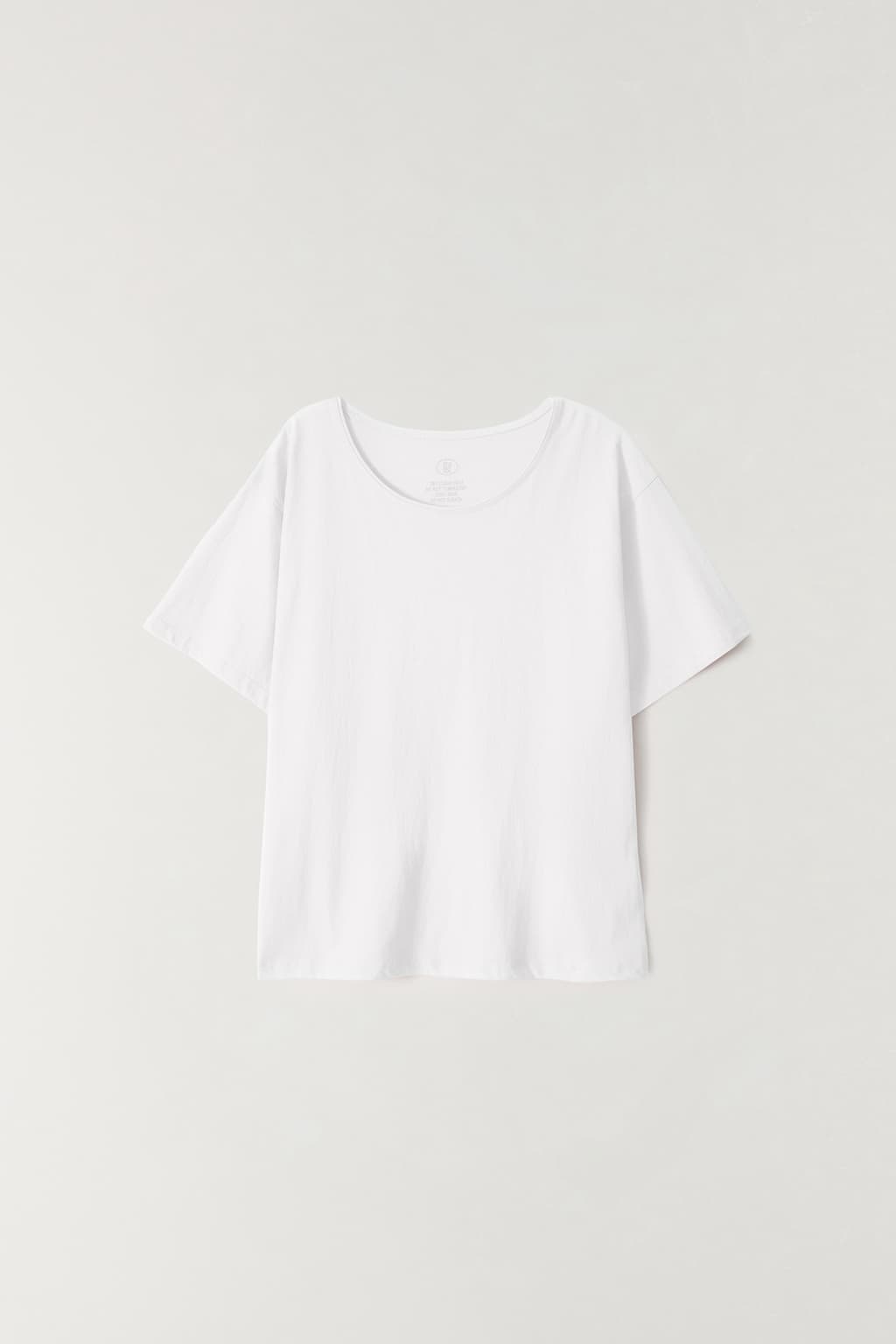 오버핏 반팔 티셔츠 IVORY