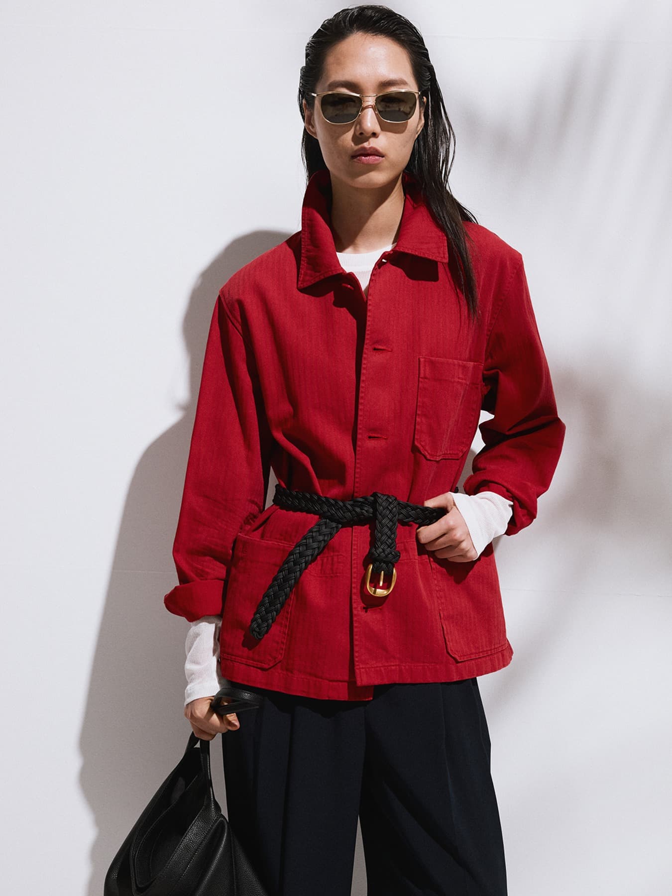 GARMENT DYED WORK JACKET (RED)