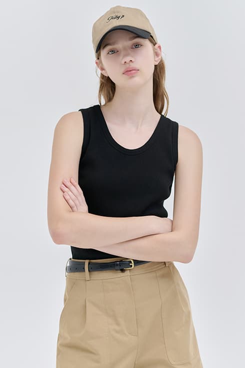 25MN summer two-way sleeveless t-shirts [3colors]