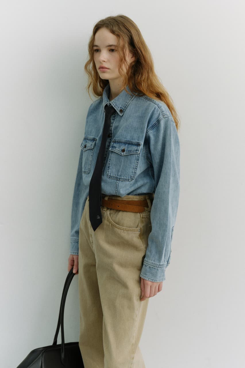 UNISEX CLASSIC DENIM SHIRT LIGHT BLUE_UDSH6A101B1