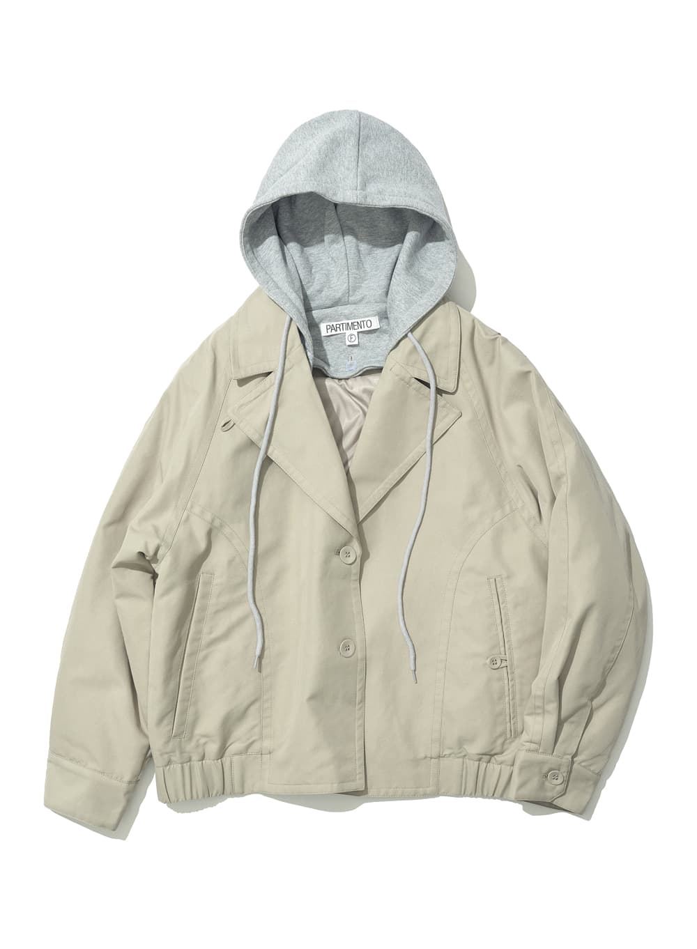 3M THINSULATE 2WAY HOODIE BOMBER JACKET_KHAKI BEIGE