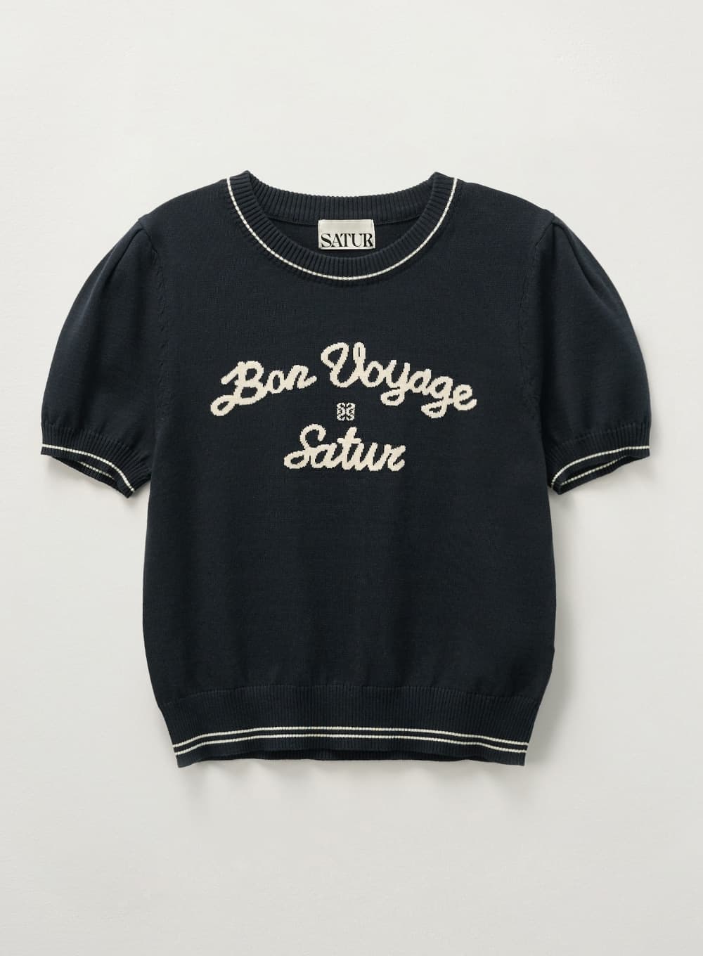 (W) Bon Voyage Puff Knit - Navy