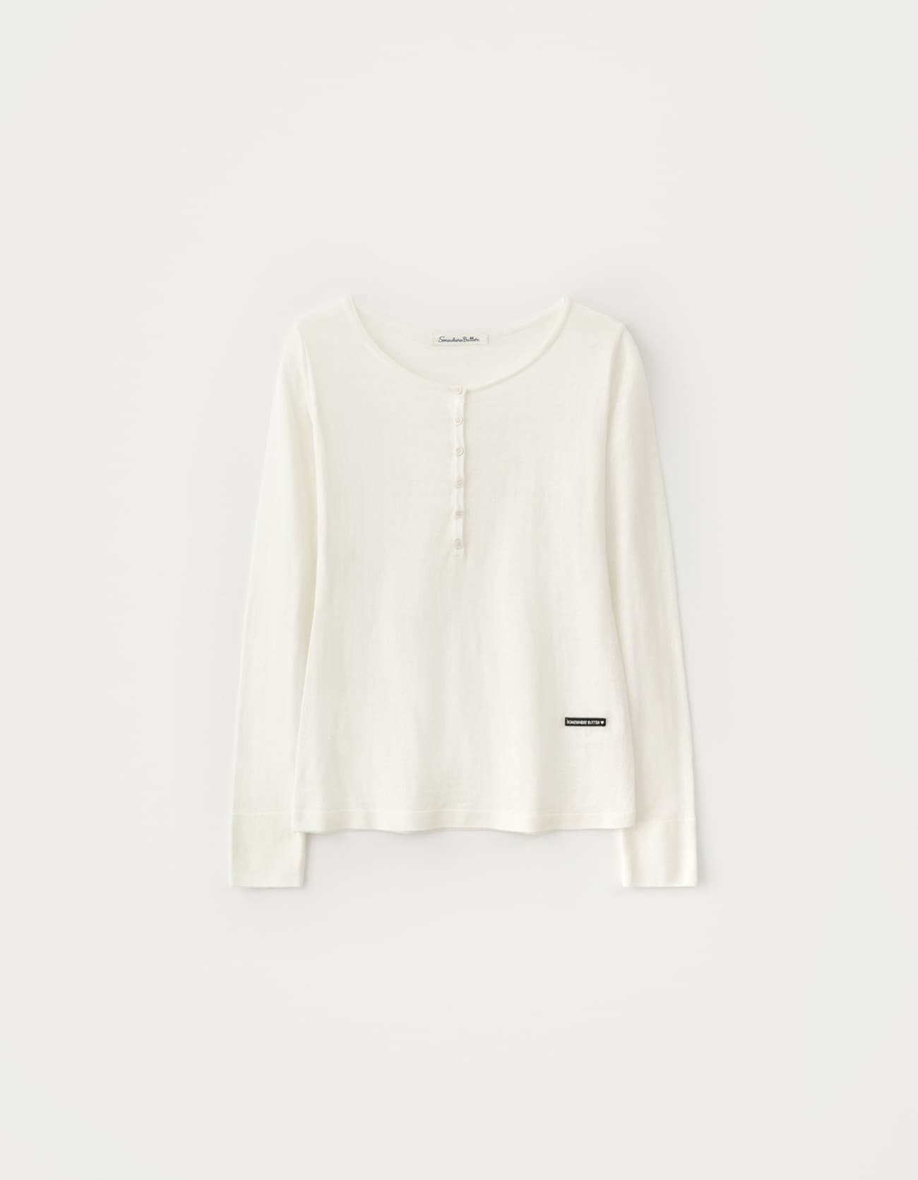 Molty Wappen Henly Knit - Ivory