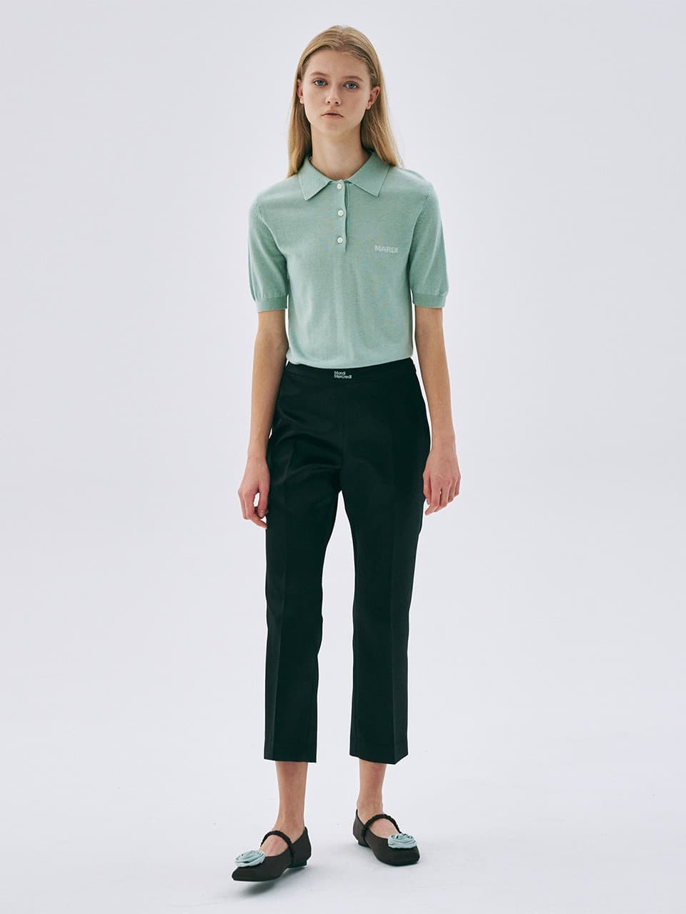 SATIN CROPPED SLIMFIT PANTS_BLACK