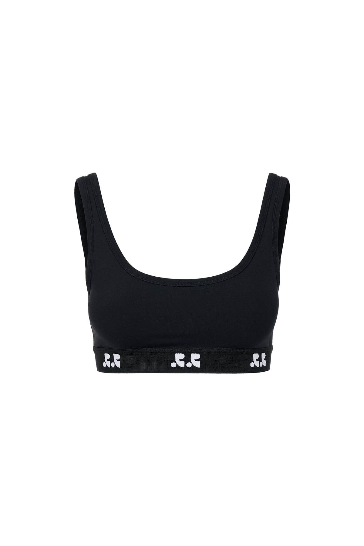 RR LOGO BAND BRA - BLACK