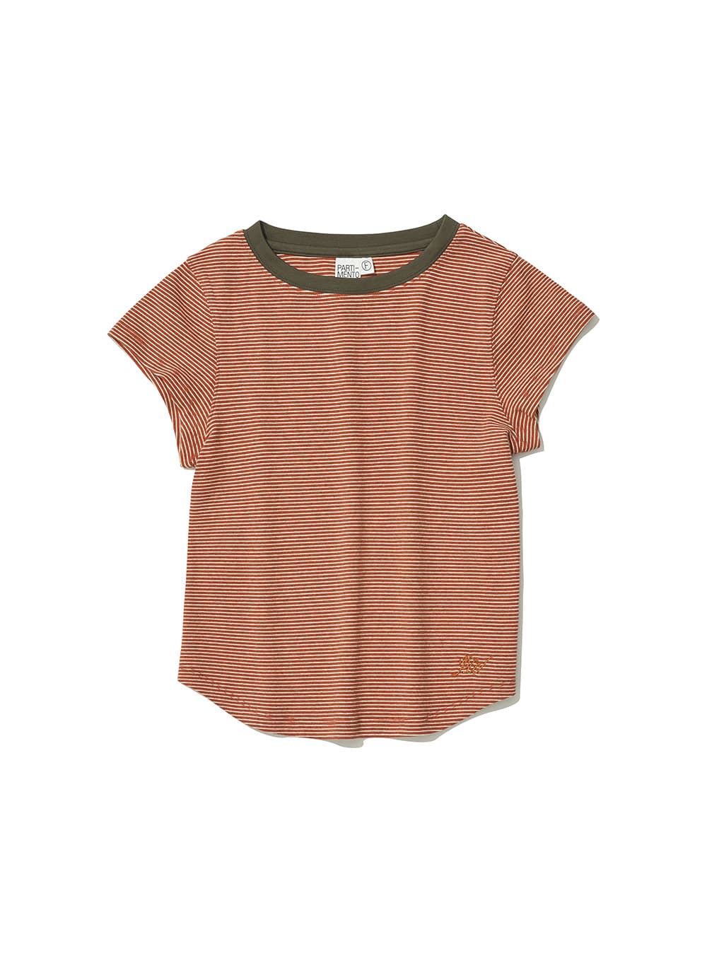 STRIPE 90s SHORT SLEEVE TEE_BURNT ORANGE