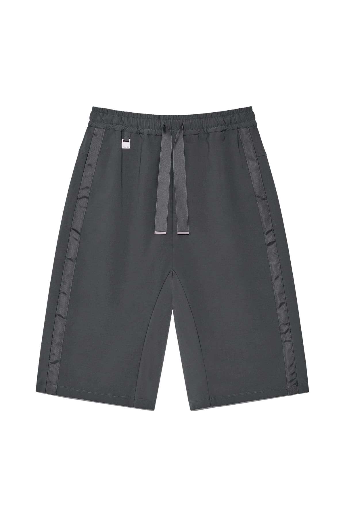 SIDE TAPING BERMUDA PANTS IN CHARCOAL