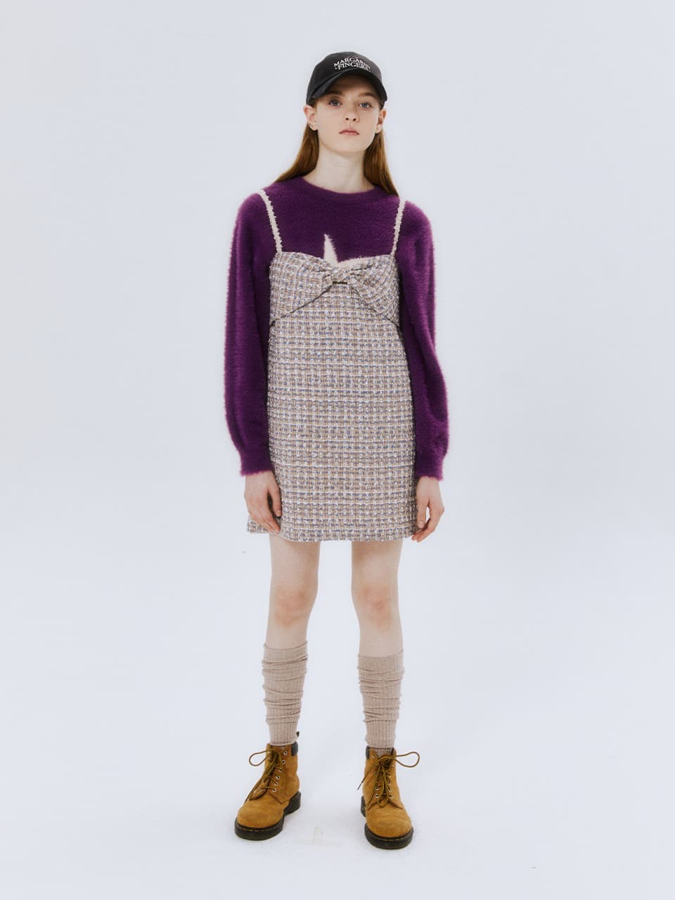 TWIGGY RIBBON SLIP ONEPIECE (BLUE)