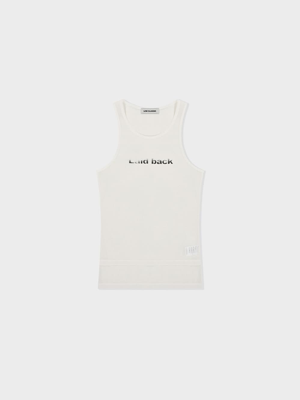 Laid Back Sleeveless T-Shirt_White