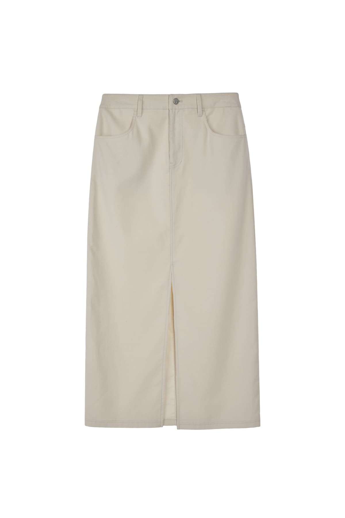 CORDUROY MAXI SKIRT - IVORY