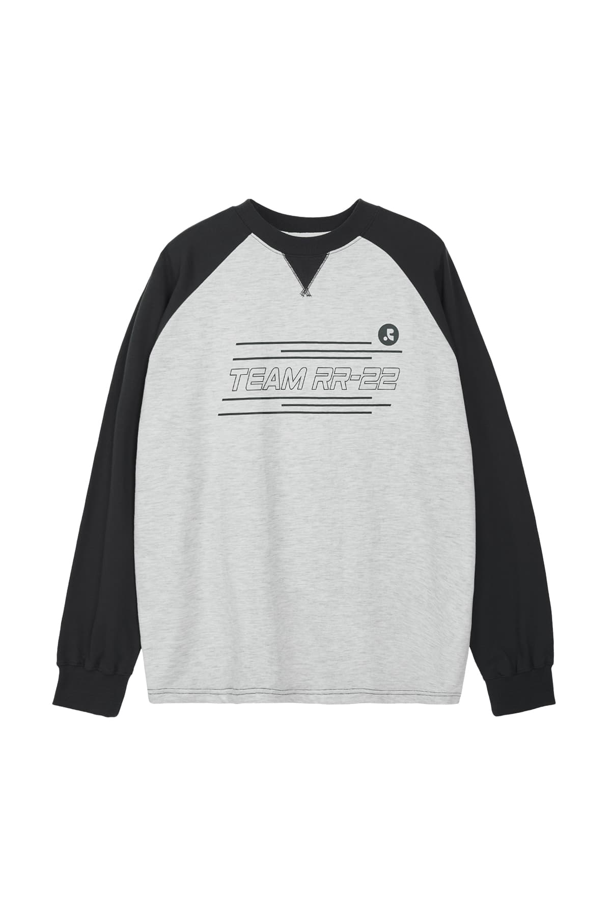 OVERSIZED RAGLAN SWEATSHIRT - GREY