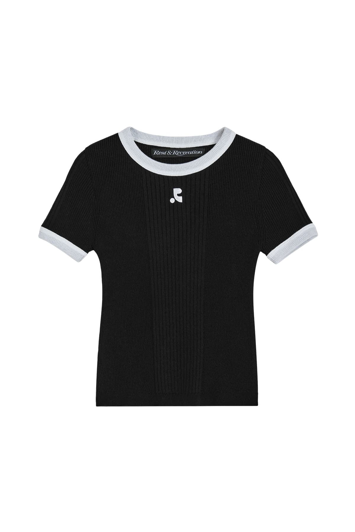 RIBBED COLORATION KNIT - BLACK