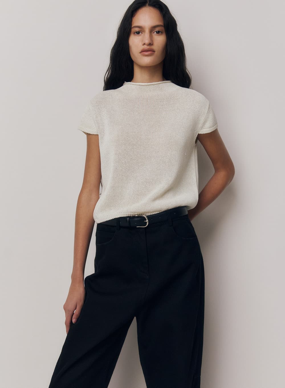 Tylor Mockneck Knit Ecru