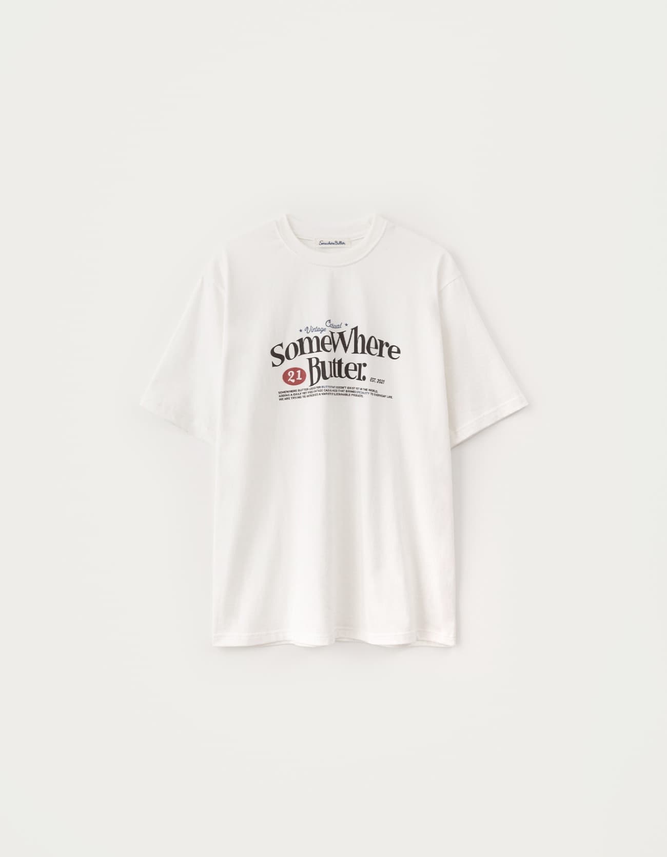 5.18 출고 21 Wave Logo Over-Fit Top - Ivory