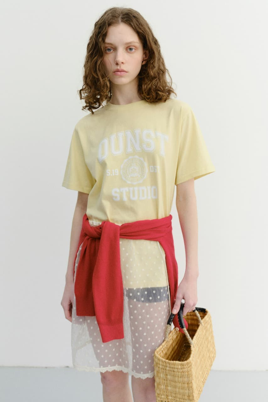 UNISEX CLASSIC LOGO T-SHIRT LEMON_UDTS6B139Y1