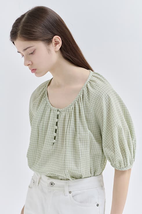 25N summer lovesome blouse [GN/CH]