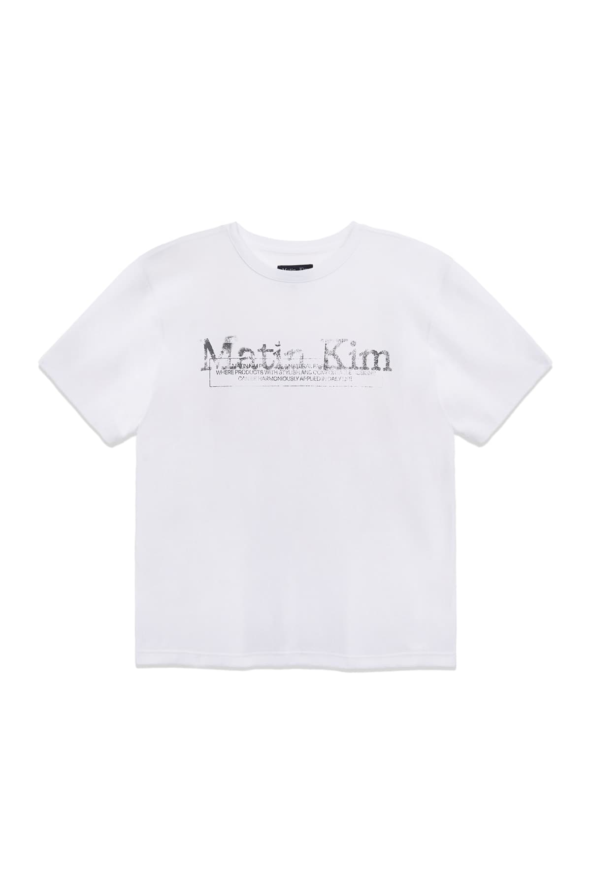 STAMP LOGO GRAPHIC OVERSIZE TOP FOR MEN IN WHITE
