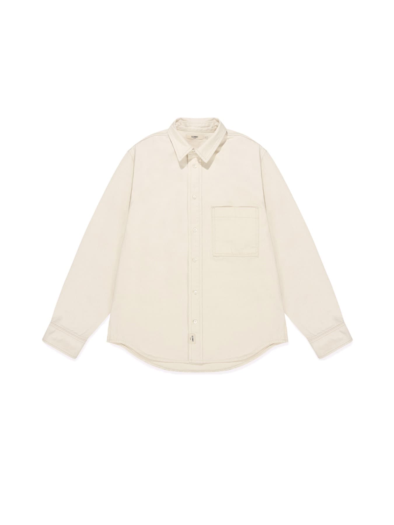 G CLASSIC COTTON TWILL SHIRT (IVORY)
