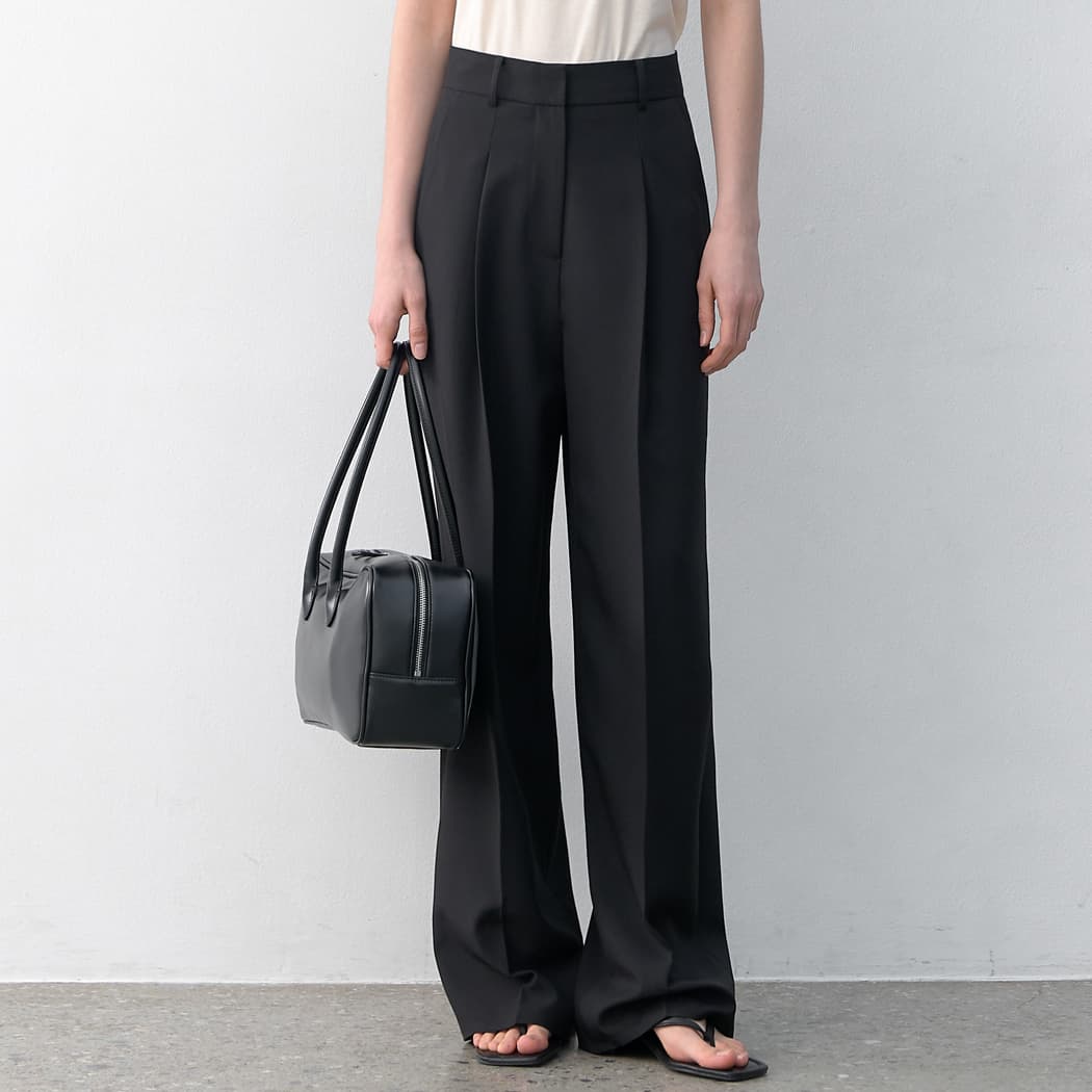(PT-5633)ESSENTIAL TUCK PANTS