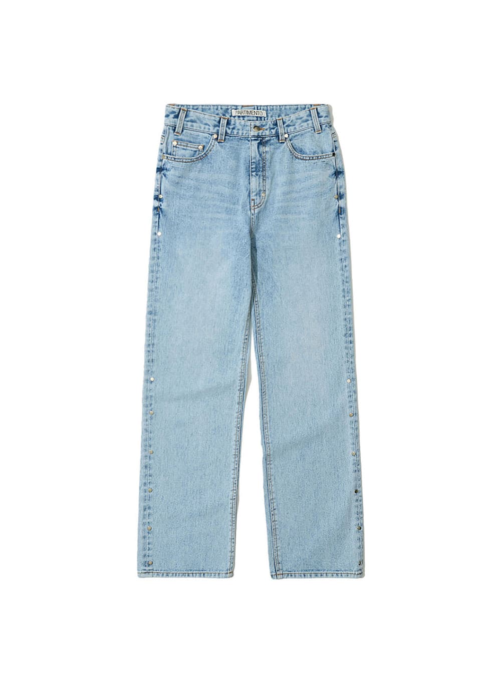 RIVET STRAIGHT JEANS_LIGHT BLUE