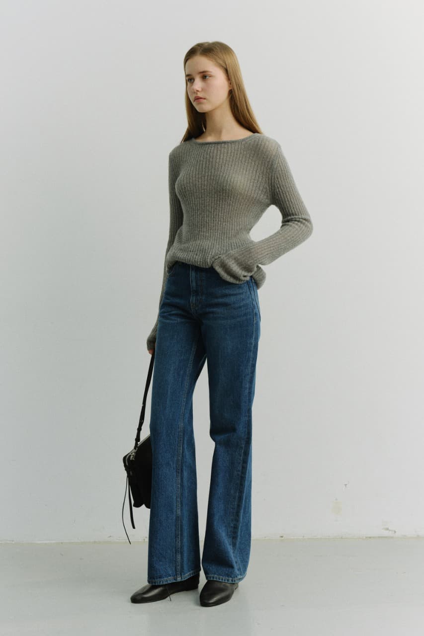 RELAXED FLARED JEANS CLASSIC BLUE_UDPA6A211B2