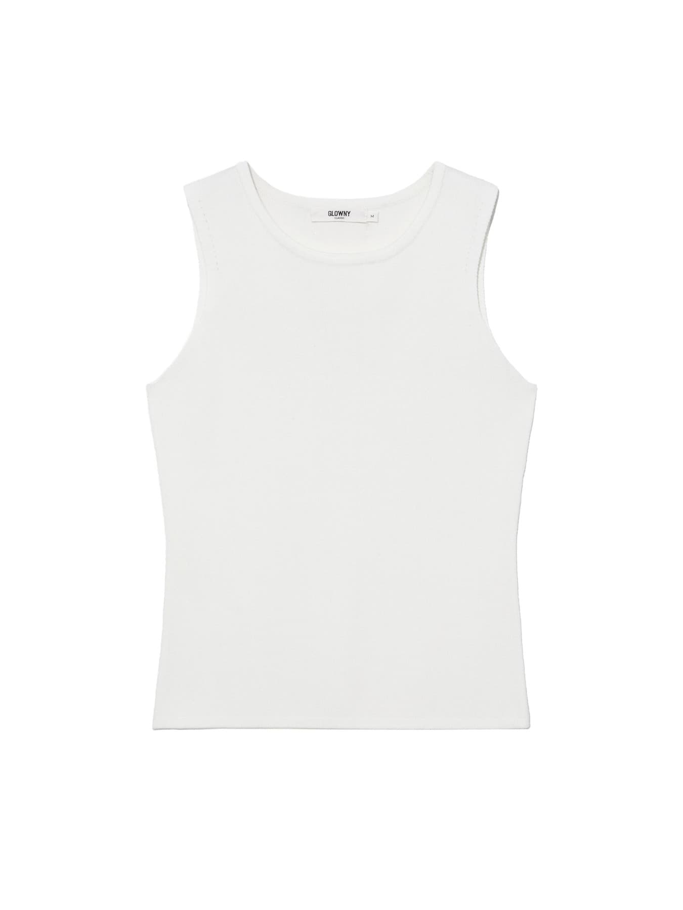 G REST KNIT SLEEVELESS (WHITE)