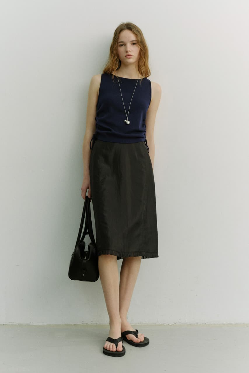 LAYERING KNIT TOP NAVY_UDSW6A202N2