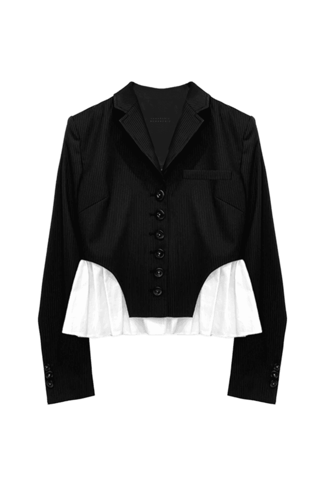 Ruffle-Tail Blazer Jacket (Black) 선예, 박민영 착용