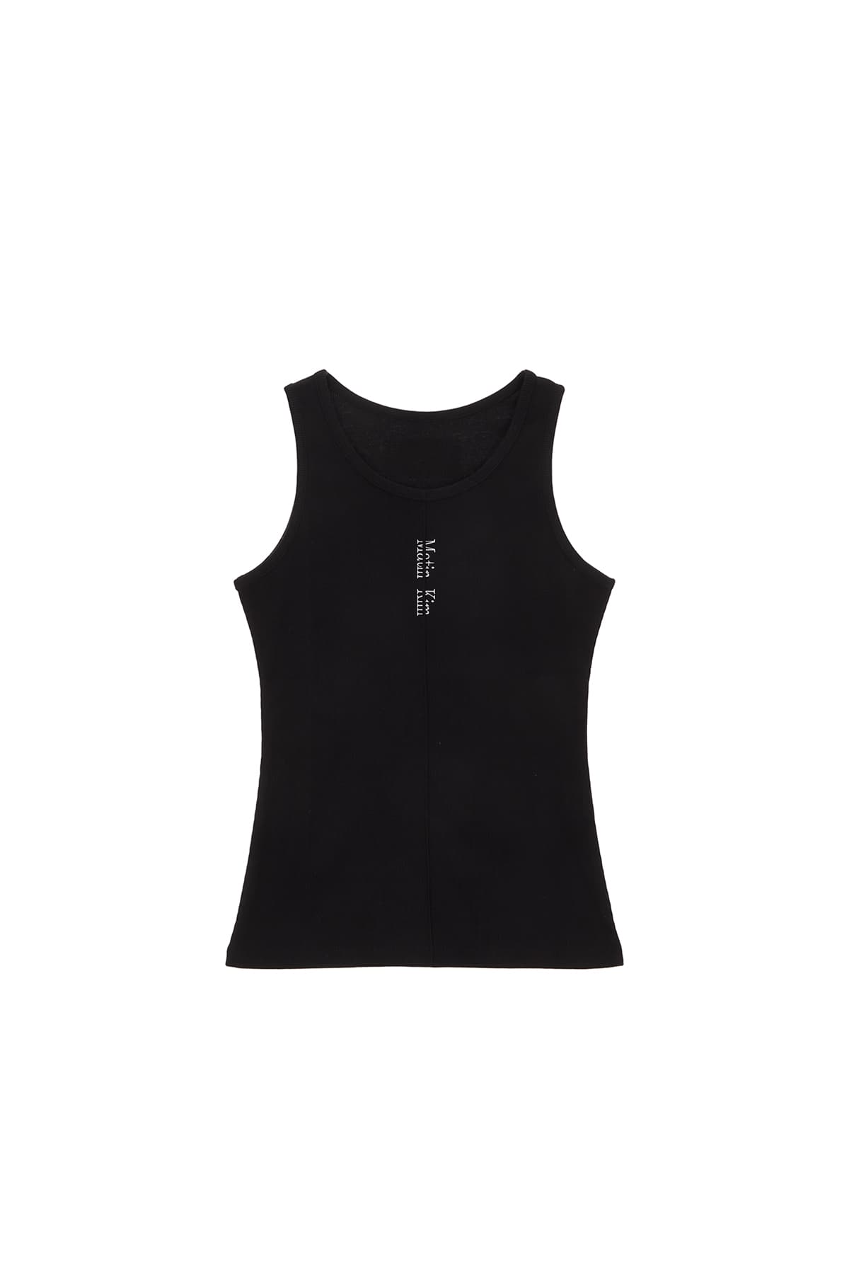 PINTUCK SLEEVELESS TOP IN BLACK