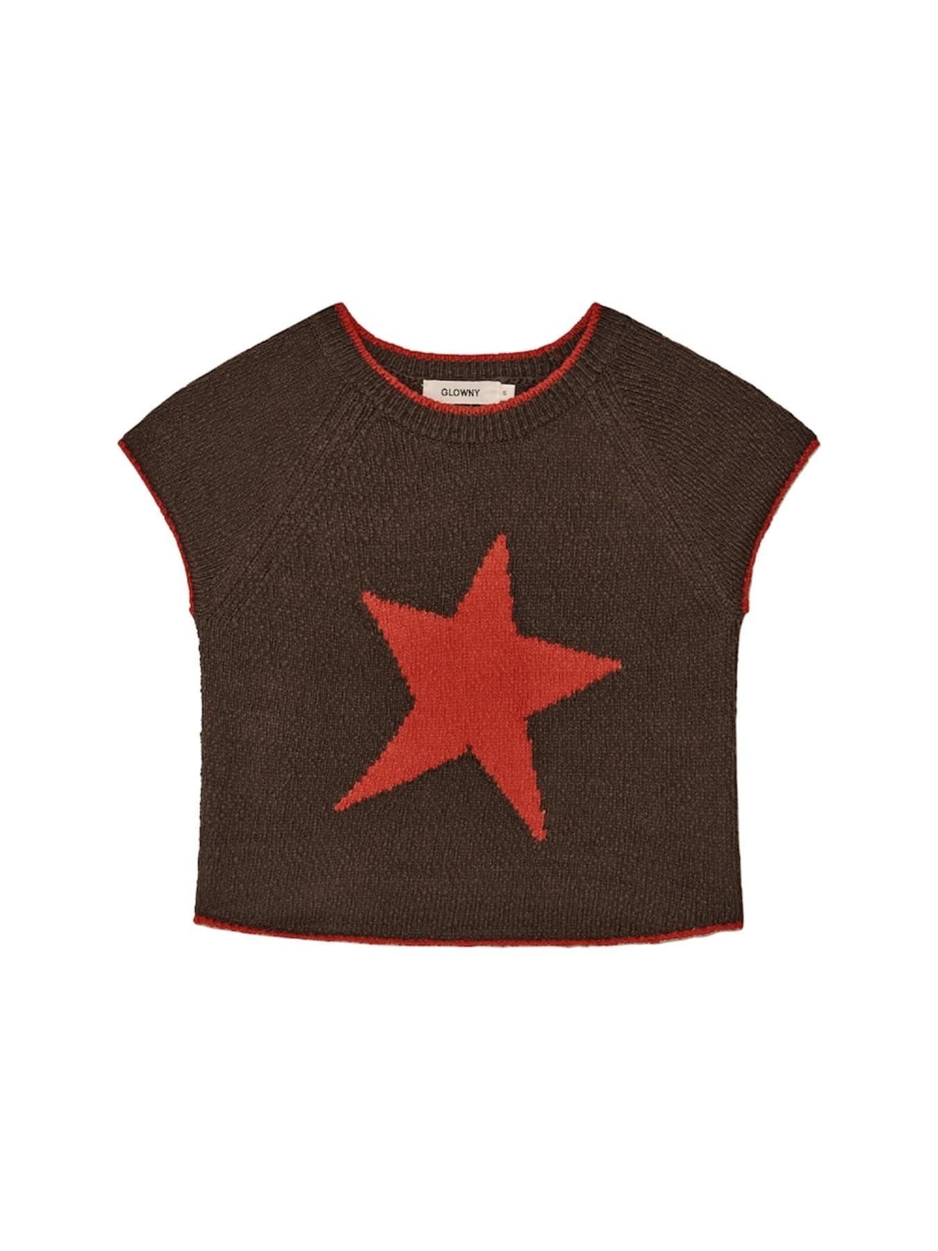 CANDY POP KNIT TOP (BROWN)